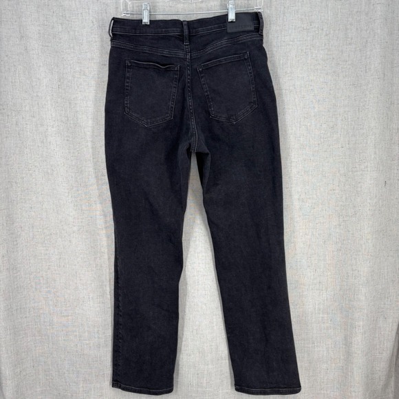 Everlane High Key Stovepipe Jeans Black Cotton High Rise Women's size 29 - Picture 2 of 11